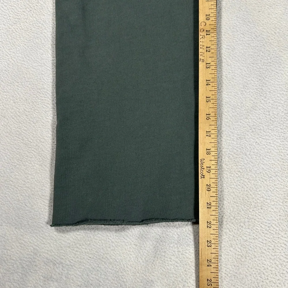 Frank & Eileen Catherine Favorite Sweatpants Womes Medium Green Wide Leg Crop
